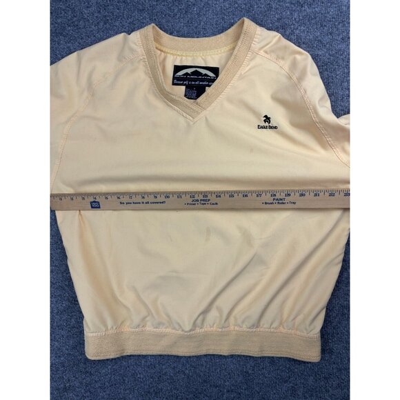 Sun Mountain Windbreaker Men's Large Yellow Pullover Golf Jacket V Neck - Picture 4 of 8